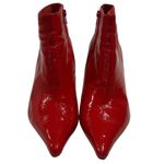 Jeffrey Campbell  Glossy Red GABRIEL Point toe Ankle Boots Bootie Size 10 Photo 3