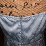 Cider Floral Jacquard Slit Cami Slip Nightgown Nighty Dress Eggshell Blue M Photo 8