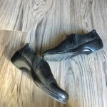 Clarks cushion black leather slip on comfy Loafers Shoes 2” heel Womens … Photo 4