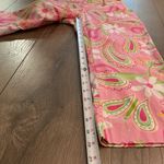 Lilly Pulitzer Vintage Cheeri-O Pants Pink Paisley Floral Butterfly Crop Capri 0 Photo 8