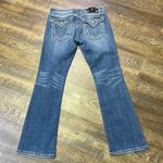 Miss Me  Bootcut Flare Jeans Women's 30 x31 Bling Rhinestone Low Rise Western Y2k Photo 2