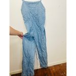 A.P.C. Blue Denim 100% Cotton Stonewash Tie Back Loose Fit Jumpsuit Size 38 Photo 4