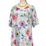 Tolani  Collection Iggy Floral Dress Large, Floral Ruffle V Neck Midi Dress Photo 6