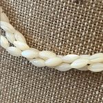 Vintage Art Deco Three Strand Twisted Mother of Pearl Necklace Photo 1