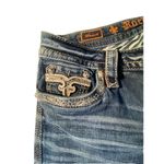 Rock & Republic Women Jean Sz 31 Manisa Studs rhinestones Bling Cropped Western Photo 5
