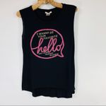 Black Muscle Graphic T Shirt Black Hot Pink Sz Small Photo 4