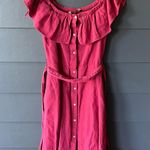 ZARA Red Pleated Dress Photo 0
