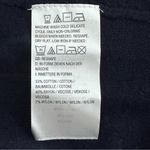 Susan Graver Striped Cotton Rayon Nylon Sweater Navy Amber Size Small Pre-owned Photo 6