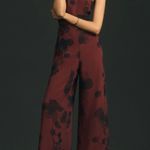 Anthropologie Hutch Halter Neck Wide-Leg Jumpsuit, Size XL Photo 3