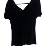 Daytrip Size Large Black Going Out Top Short Sleeve Metalic Fairy Goth Y2K Shirt Photo 1