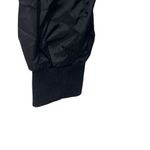 Good American  Medium Pleated Satin Bomber Jacket Black Sheer Streetwear NWT Photo 5