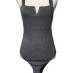 Wild Fable NWOT Silver Metallic Bodysuit Top Snap Bottom Sleeveless New Size XL Photo 3