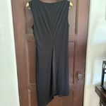 David Meister  | Black Asymmetrical Neckline and Hemline Little Black Dress | 14 Photo 3