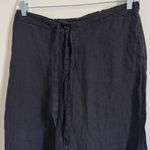 CP Shades  Black Linen Wide Leg Pants Size Large Photo 2