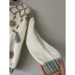 Carolina Colours Vintage Knitted Floral Embroidered Pastel Funky Sweater Size M Green Size M Photo 3