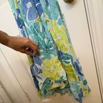 Lulus  Exotic Days Tropical Print Cutout Halter Midi Dress Vacations Resortwear M Photo 5