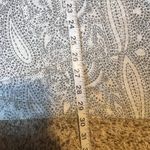 Croft & Barrow Womens Plus 2X Gray White Paisley 3/4 Sleeve Tunic Top Shirt Photo 4