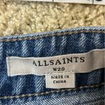 All Saints distressed blue denim shorts size‎ 29 BIN O Photo 2