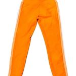 WILO THE LABEL Ribbed Leggings Orange With Side Stripes Size L NWT Size L Photo 0