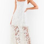 Show Me Your Mumu Stephanie Bridal Dress in White 3D Floral Embroidery XL Photo 4