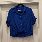 Universal Threads Universal Thread Cobalt Blue Linen Set Photo 0