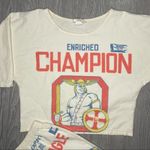 Champion Vintage potato sack short sleeve shirt & pants muslin cotton  potato sac Photo 1