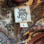 Ivy Jane  long sleeve paisley blouse size L Photo 5