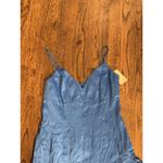 Bardot Revolve Ember Midi Dress Bold Blue Size 10 Asymmetrical Cocktail Satin Photo 3