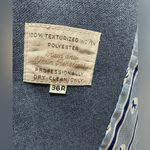 Vintage Classic Johnny Carson Lined Trench Coat Men's Size 36 R Blue Photo 4