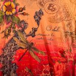 Susan Lawrence Top L Boho Paisley Floral Tiered Ruffle Cottagecore Hippie Y2K Photo 4