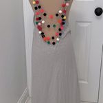 Pitusa Pom Pom Necklace Maxi Dress Cover Up Gray Size undefined Photo 4