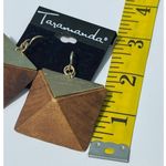 Women's Taramanda Wooden Boho Festival Statement‎ Dangle Earrings Brown Gold Brown Photo 5