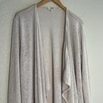 Umgee Sheer Long Cardigan Lace Hem Pockets Cottage Lagenlook Boho Prairie Large Photo 1