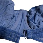 Aerie American Eagle Women’s Unlined Underwire Blue Denim Look Bra 34D Photo 3