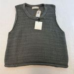 NWT Wol hide Stone Vest Tank Woman M/L Gray Knit Top Pima Cotton Linen Cozy Size L Photo 11