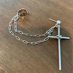 Cross Ear Cuff Silver Photo 0
