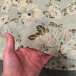 Notations  Sage Green Y2K Fairycore Floral Blouse L Photo 4