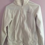 Columbia White  Zip Up Fleece Photo 0