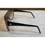 Liz Claiborne Vintage Womens Sunglasses Tortoise Brown Square Shades 10090 Italy Photo 5