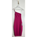 Lulus  All About The Glitz One-shoulder Dress in Hot Pink Size X-Small Photo 3