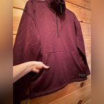 PINK - Victoria's Secret Pink Victoria’s Secret 1/4 Zip Pullover Fleece Jacket Burgundy Medium Photo 1