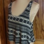 Vtg Y2K Deb geometric open back crop top Photo 8