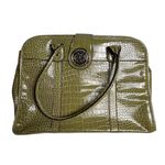 Treviso Green Faux Crocodile Embossed Laptop Bag Photo 12