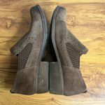 Korks Gertrude Short Suede Bootie Size 7.5 Brown Shootie Slip On Chelsea Casual Photo 5