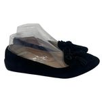 Talbots Francesca Tie Tassel Black Suede Leather Driving Loafers Flats 6.5 Photo 2