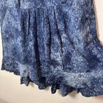 Eyelet Tiered Skirt Womens Blue Midnight Tie Dye Mini Boho Westerncore Lagen M Size M Photo 4