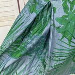 Gap Tropical Print Chambray Pleat Skirt Mini Sundress Dress Blue Green 4 Petite Photo 6