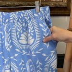 Joie  100% Linen Wide Leg Blue & White Folk Floral Beachy Boho Pants - Sz M 💛🎀 Photo 2