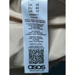 ASOS NWT Sequin Cowl Neck Slip Mini Dress Gold Party Strappy Open Back Size 12 Photo 6