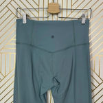 Athleta  Elation Rib Trim 7/8 Tight Gray Seafoam Green‎ Size Medium Tall Photo 6
